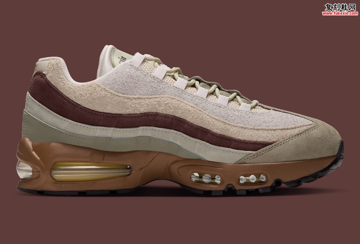 Nike Air Max 95 Suede “Dark Brown/Grey Olive” 全麂皮颠覆回归2026秋季独家深度评测插图2 Nike Air Max 95 Suede “Dark Brown/Grey Olive” 全麂皮颠覆回归2026秋季独家深度评测
