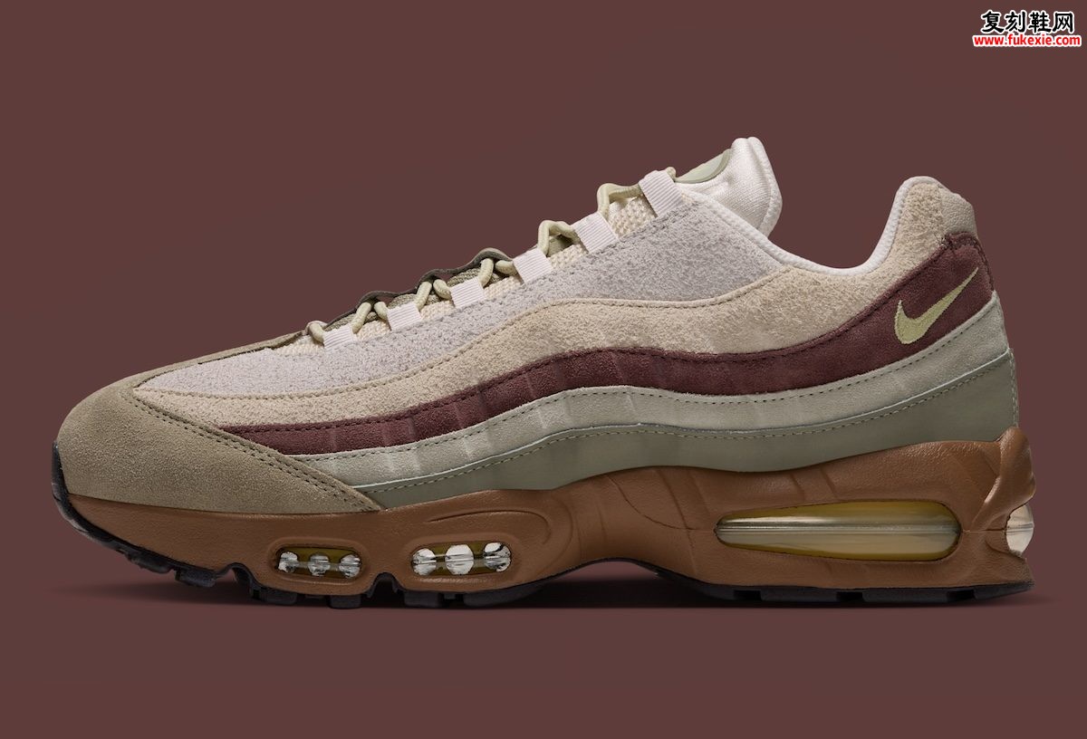 Nike Air Max 95 Suede “Dark Brown/Grey Olive” 全麂皮颠覆回归2026秋季独家深度评测插图1 Nike Air Max 95 Suede “Dark Brown/Grey Olive” 全麂皮颠覆回归2026秋季独家深度评测