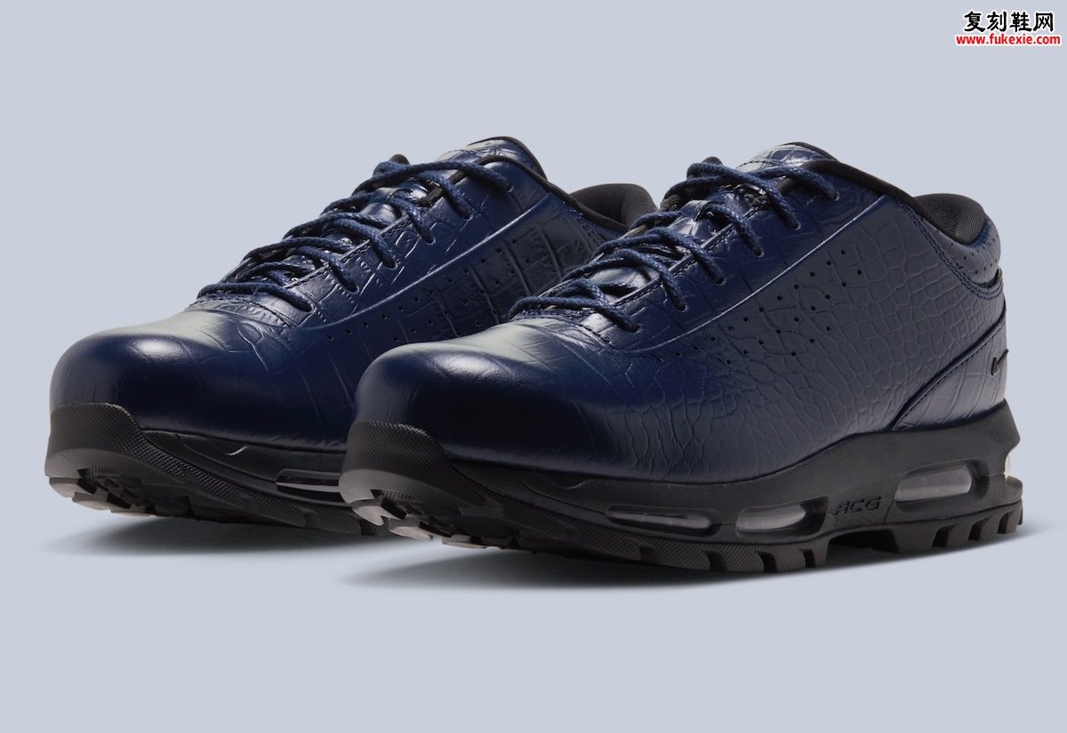 Nike Air Max Goadome Low Navy Croc鳄鱼纹评测:Mauri正装鞋文化转译与Goadome街头符号演化全解析插图 Nike Air Max Goadome Low Navy Croc鳄鱼纹评测:Mauri正装鞋文化转译与Goadome街头符号演化全解析