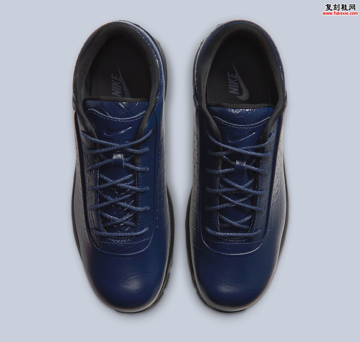 Nike Air Max Goadome Low Navy Croc鳄鱼纹评测:Mauri正装鞋文化转译与Goadome街头符号演化全解析插图3 Nike Air Max Goadome Low Navy Croc鳄鱼纹评测:Mauri正装鞋文化转译与Goadome街头符号演化全解析