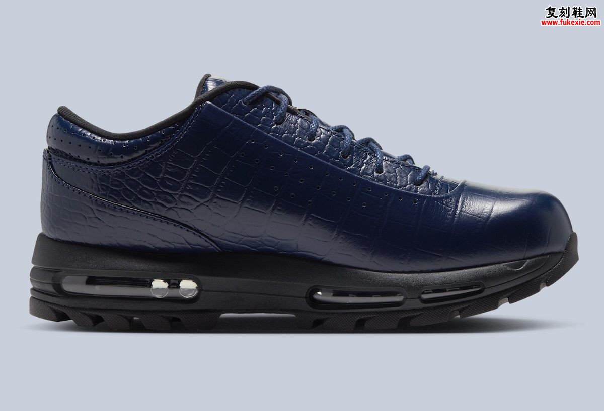 Nike Air Max Goadome Low Navy Croc鳄鱼纹评测:Mauri正装鞋文化转译与Goadome街头符号演化全解析插图2 Nike Air Max Goadome Low Navy Croc鳄鱼纹评测:Mauri正装鞋文化转译与Goadome街头符号演化全解析