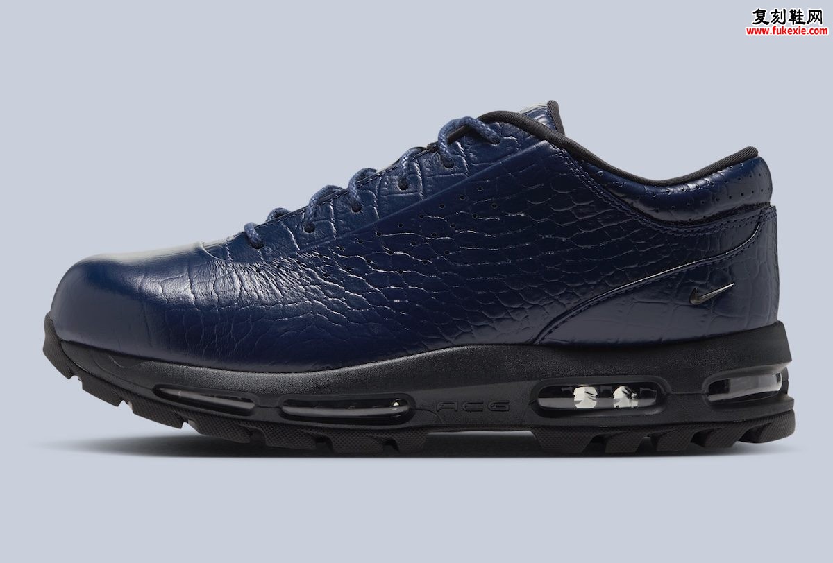 Nike Air Max Goadome Low Navy Croc鳄鱼纹评测:Mauri正装鞋文化转译与Goadome街头符号演化全解析插图1 Nike Air Max Goadome Low Navy Croc鳄鱼纹评测:Mauri正装鞋文化转译与Goadome街头符号演化全解析