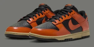 Dunk Low Campfire Orange万圣节2026前瞻：漆皮重构扣碎篮板叙事，Nike的节日配色为何越做越克制？缩略图