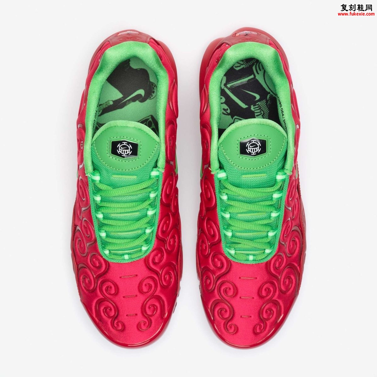 One Piece x Nike Air Max Plus “Ope Ope”海贼王联名限量发售2026年9月19日独家解析评测!插图3 One Piece x Nike Air Max Plus “Ope Ope”海贼王联名限量发售2026年9月19日独家解析评测!