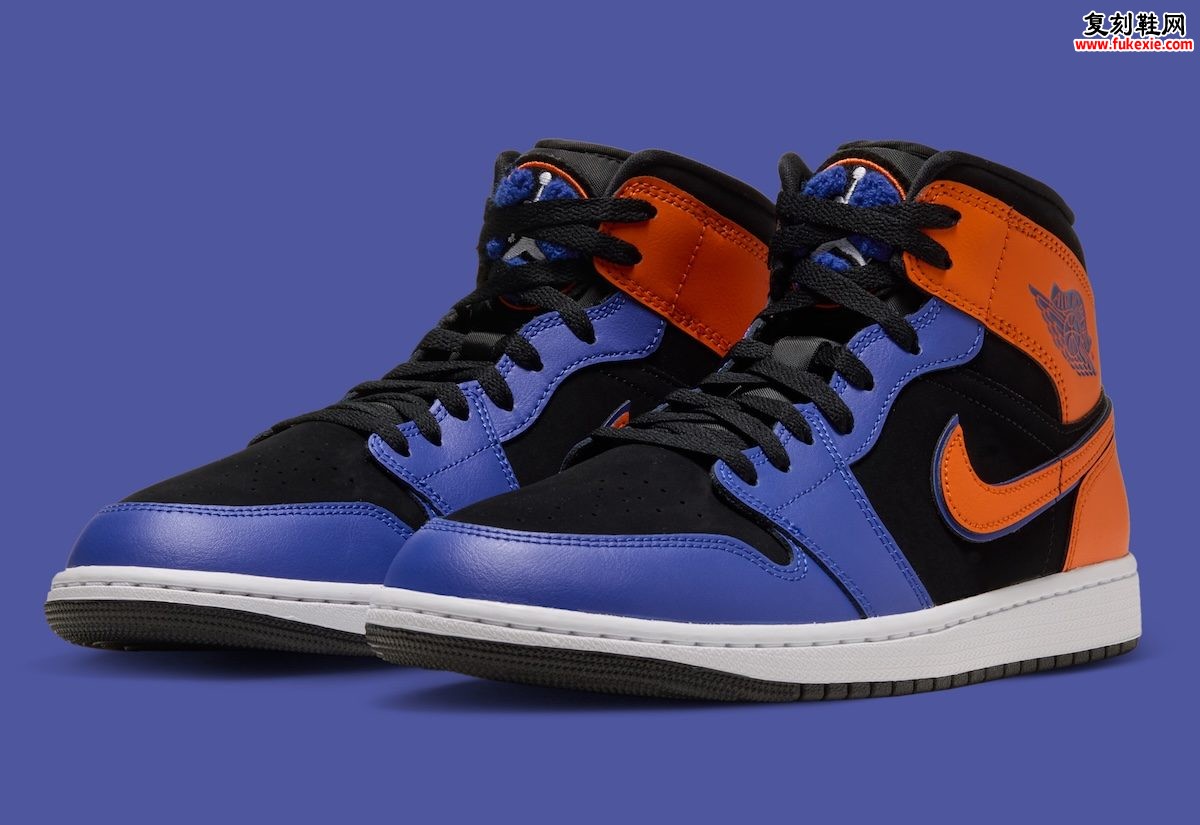 Air Jordan 1 Mid “Knicks”评测:从AJ8借来雪尼尔鞋舌是点睛之笔,但窄楦和板砖底没有跟着变插图 Air Jordan 1 Mid “Knicks”评测:从AJ8借来雪尼尔鞋舌是点睛之笔,但窄楦和板砖底没有跟着变