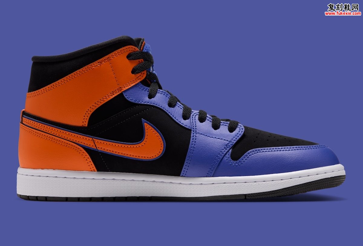 Air Jordan 1 Mid “Knicks”评测:从AJ8借来雪尼尔鞋舌是点睛之笔,但窄楦和板砖底没有跟着变插图2 Air Jordan 1 Mid “Knicks”评测:从AJ8借来雪尼尔鞋舌是点睛之笔,但窄楦和板砖底没有跟着变