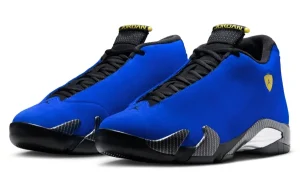 Air Jordan 14 “Blue Ferrari”蓝麂皮Game Royal重构法拉利，2027年法拉利蓝配色能否打破红色垄断缩略图
