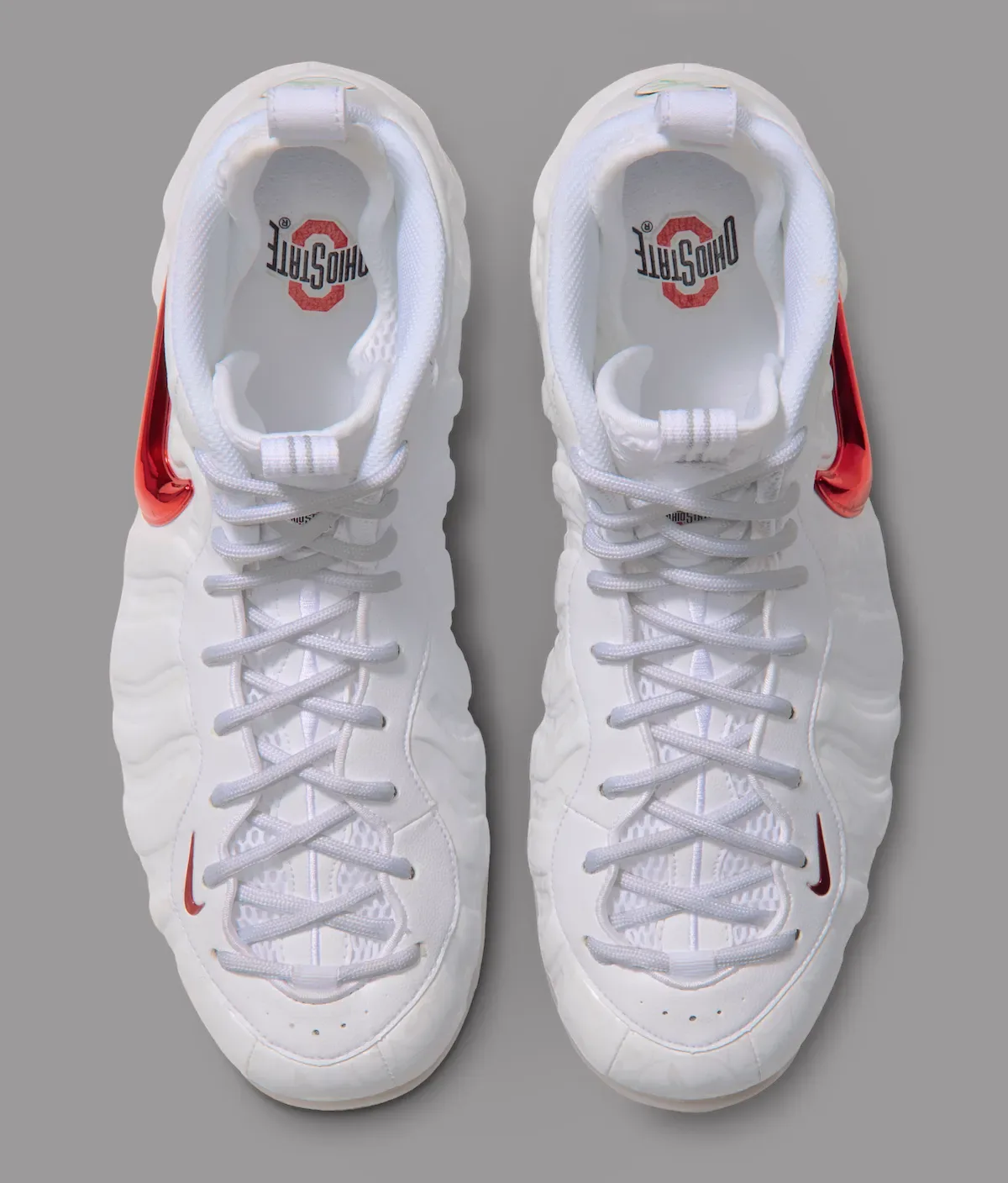Nike Air Foamposite Pro Ohio State:PE转市售首例的白色暗号,2026.11.5发售插图3 Nike Air Foamposite Pro Ohio State:PE转市售首例的白色暗号,2026.11.5发售