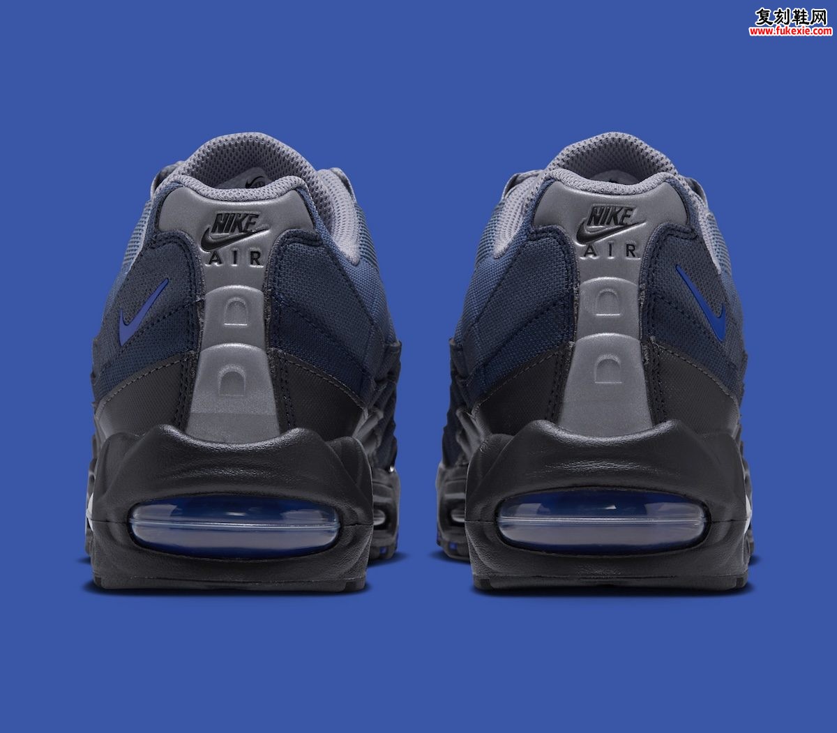 Air Max 95「Stealth/Racer Blue」：秋冬冷调蓝灰配色与Big Bubble经典回归评测插图4
