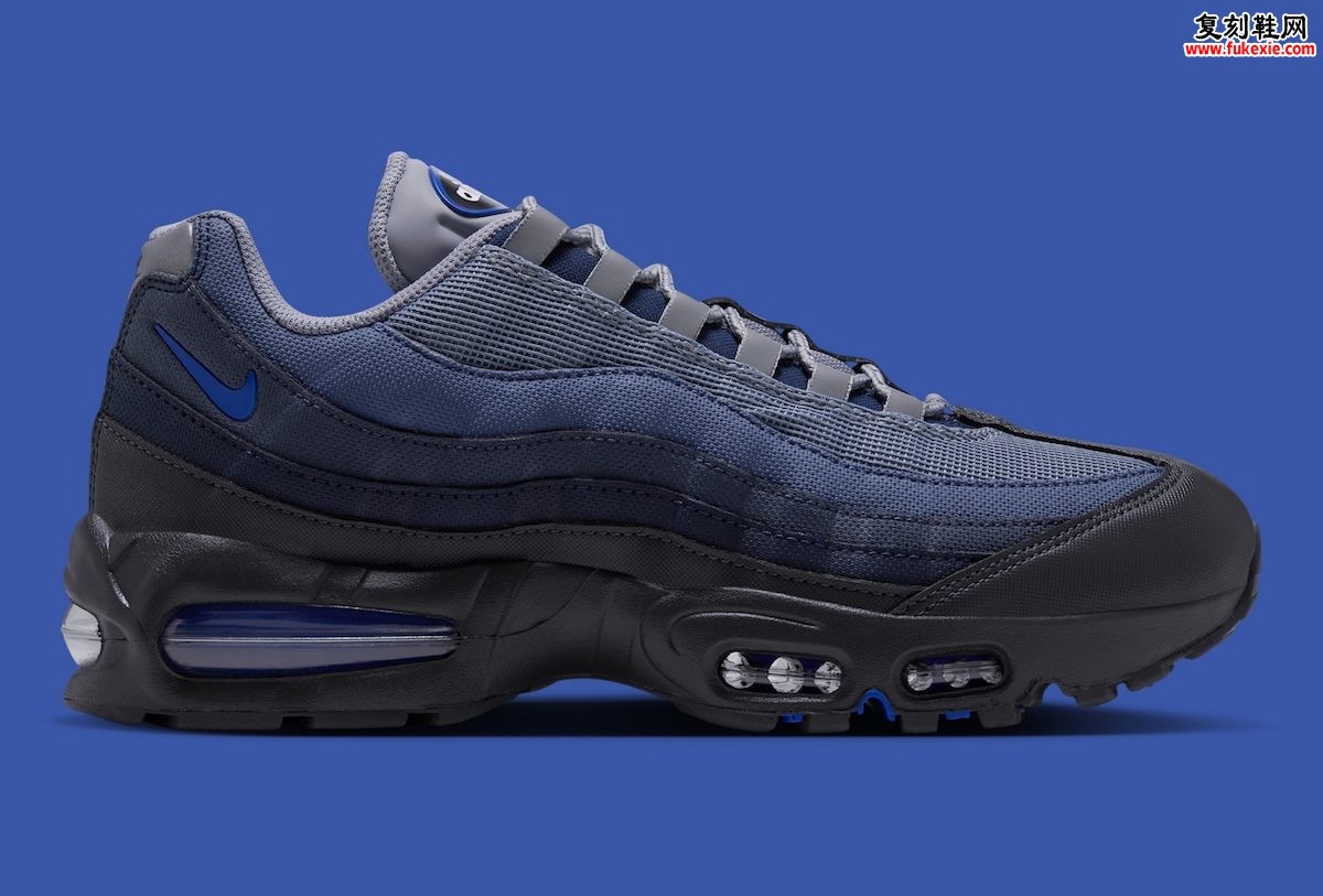 Air Max 95「Stealth/Racer Blue」：秋冬冷调蓝灰配色与Big Bubble经典回归评测插图2