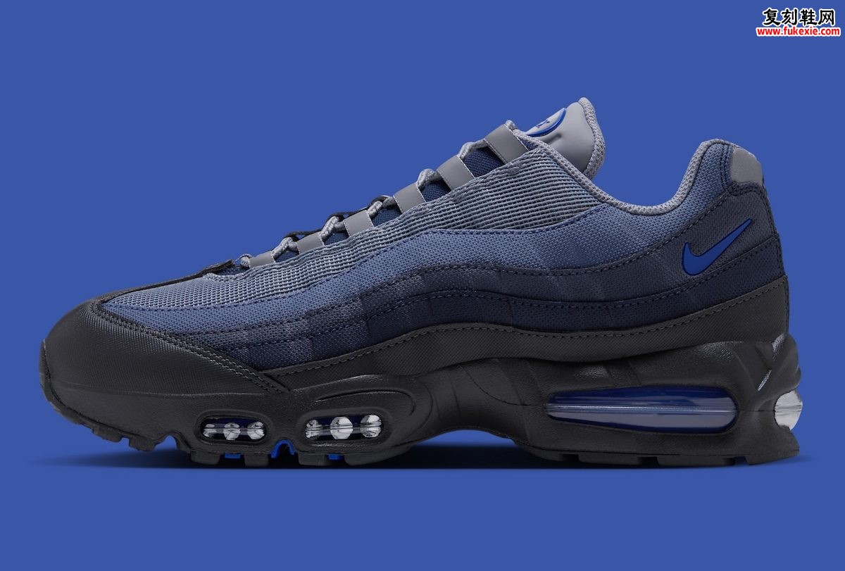 Air Max 95「Stealth/Racer Blue」：秋冬冷调蓝灰配色与Big Bubble经典回归评测插图1