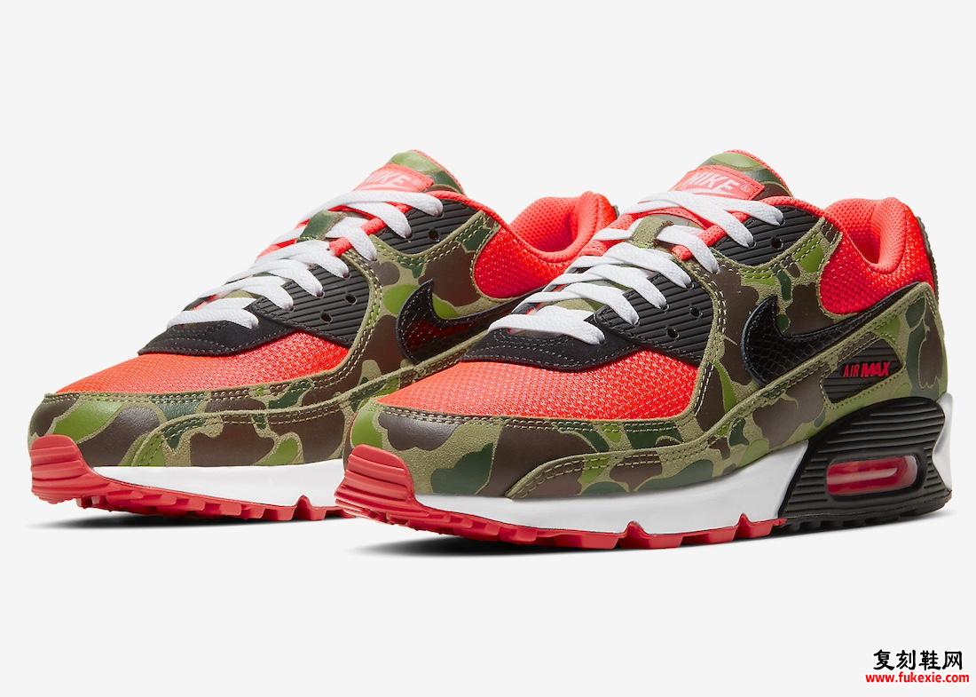 NIKE AIR MAX 90 “REVERSE DUCK CAMO” 2024 年秋季补货 货号：CW6024-600