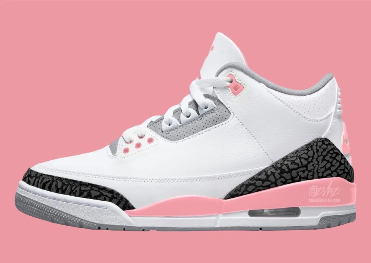 2027年3月26日Air Jordan 3 WMNS Neo Pink限量发售，Nike Air后跟重现元年版经典致敬1988