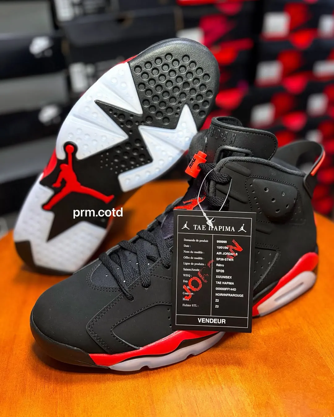 Air Jordan 6「反转红外线」2026年情人节发售 传奇销售样本首次市售