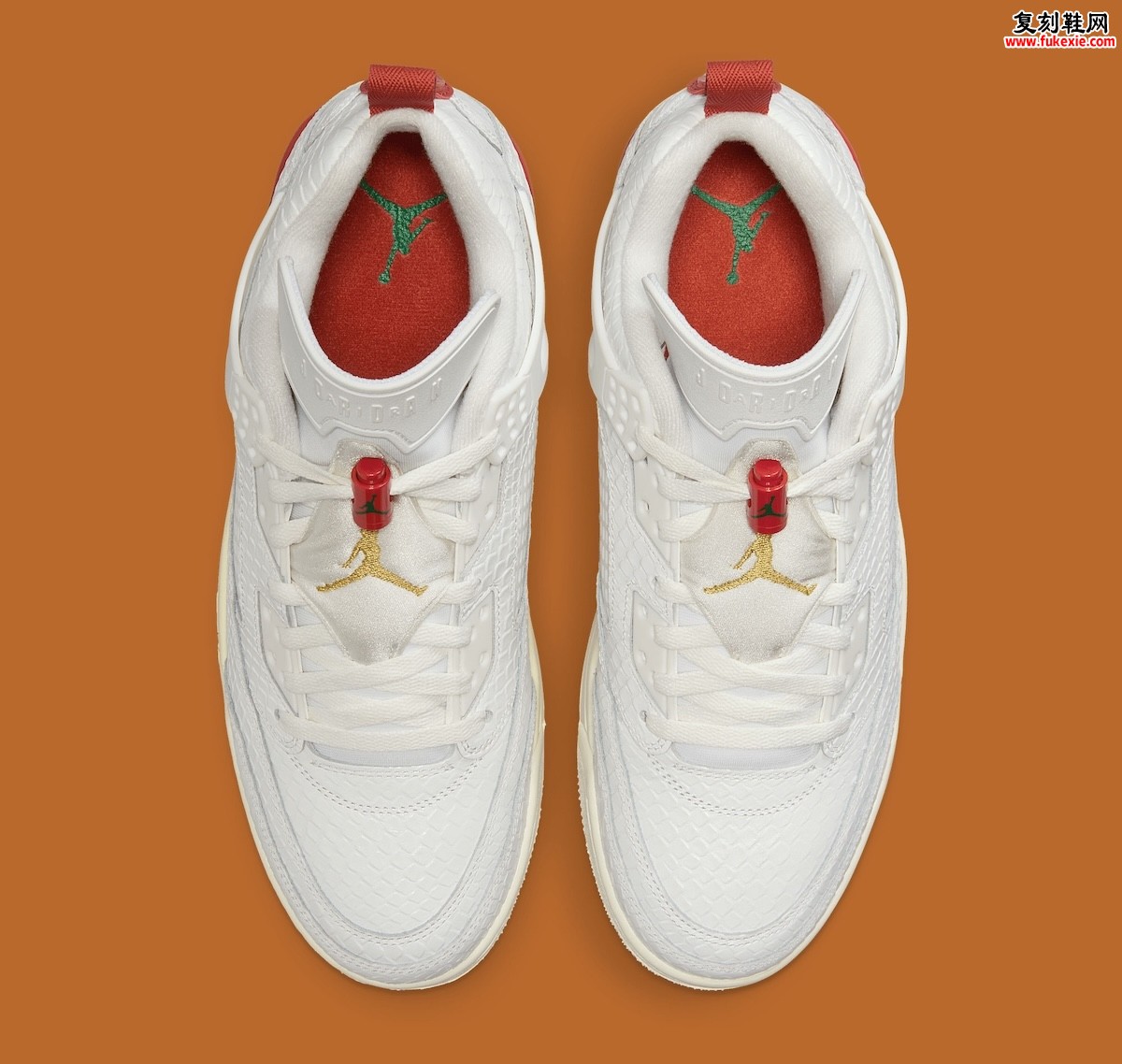 Jordan Spizike Low “El Vuelo”乔丹Spizike Low独立日特别版 白蛇皮革缠斗墨西哥红