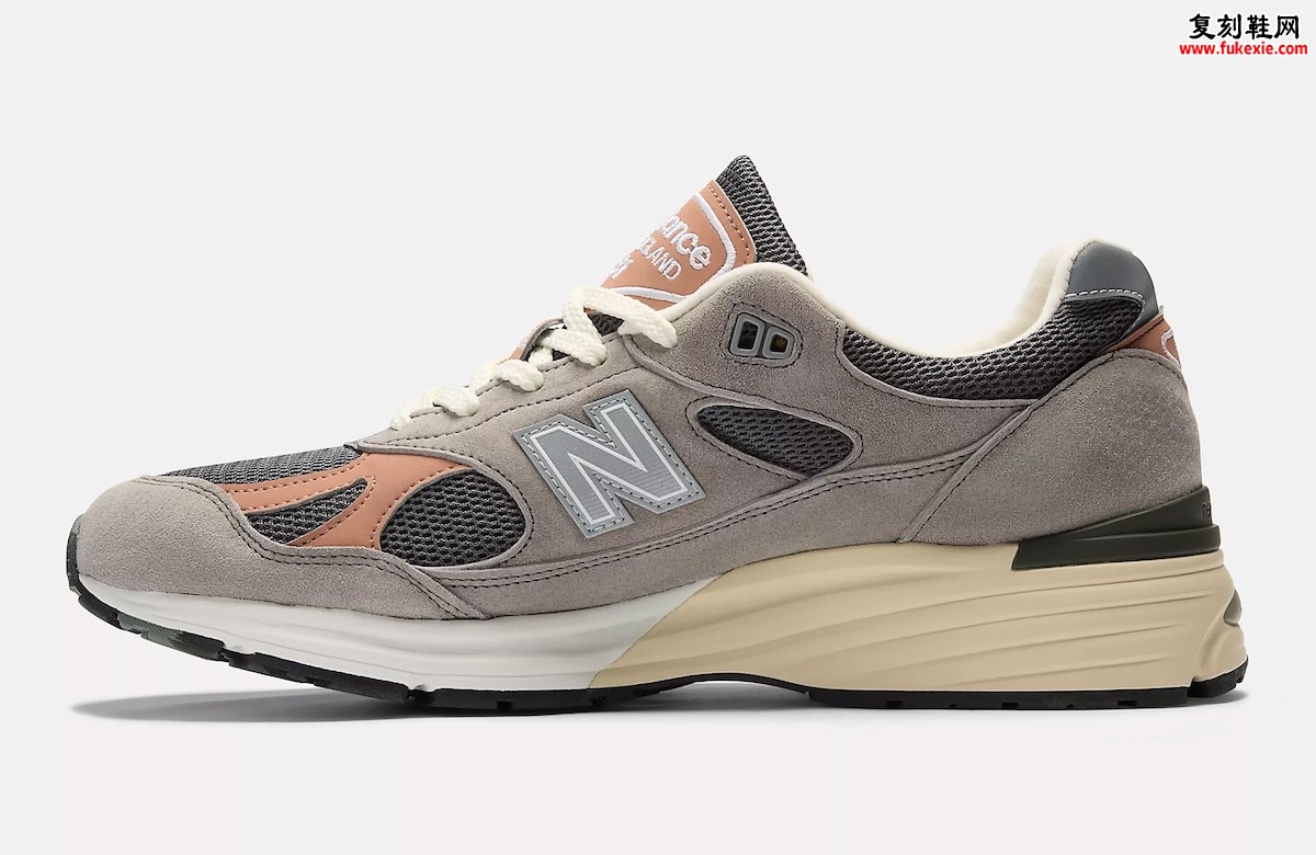 New Balance 991v2 “Elephant” “大象”配色将于2026年1月发售 以灰鲑色调延续英产经典生活跑鞋的克制美学