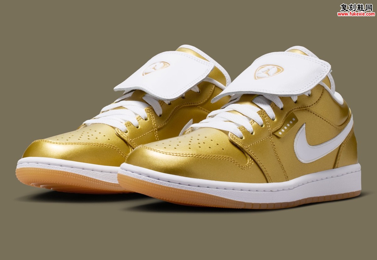 足球魂注入篮球经典：Air Jordan 1 Low “Gold Tiempo” 明年春季融合登场