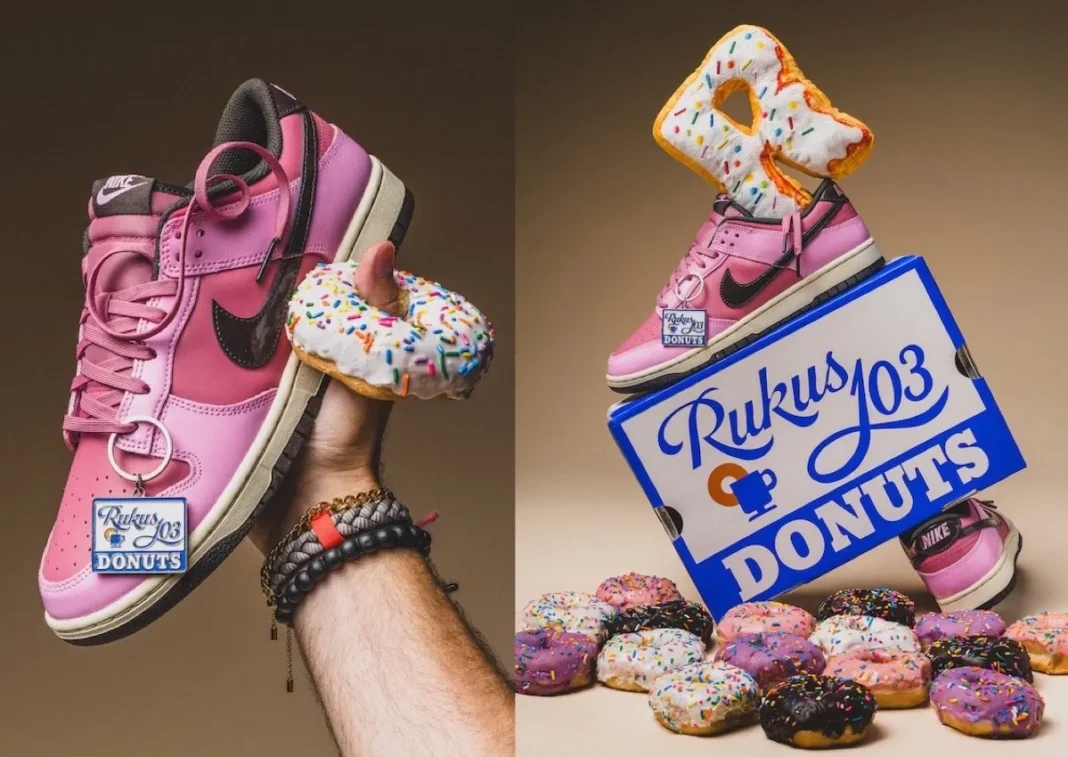 Rukus x Nike Dunk Low “Donut” 甜甜圈联名2026年6月20日发售：粉红糖霜设计致敬巴吞鲁日文化缩略图