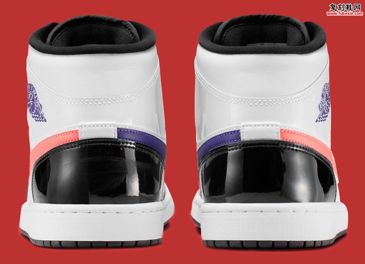低调的华丽：Air Jordan 1 Mid ‘球场紫/亮芒果’ 以漆皮质感与精妙撞色诠释2026年初新美学