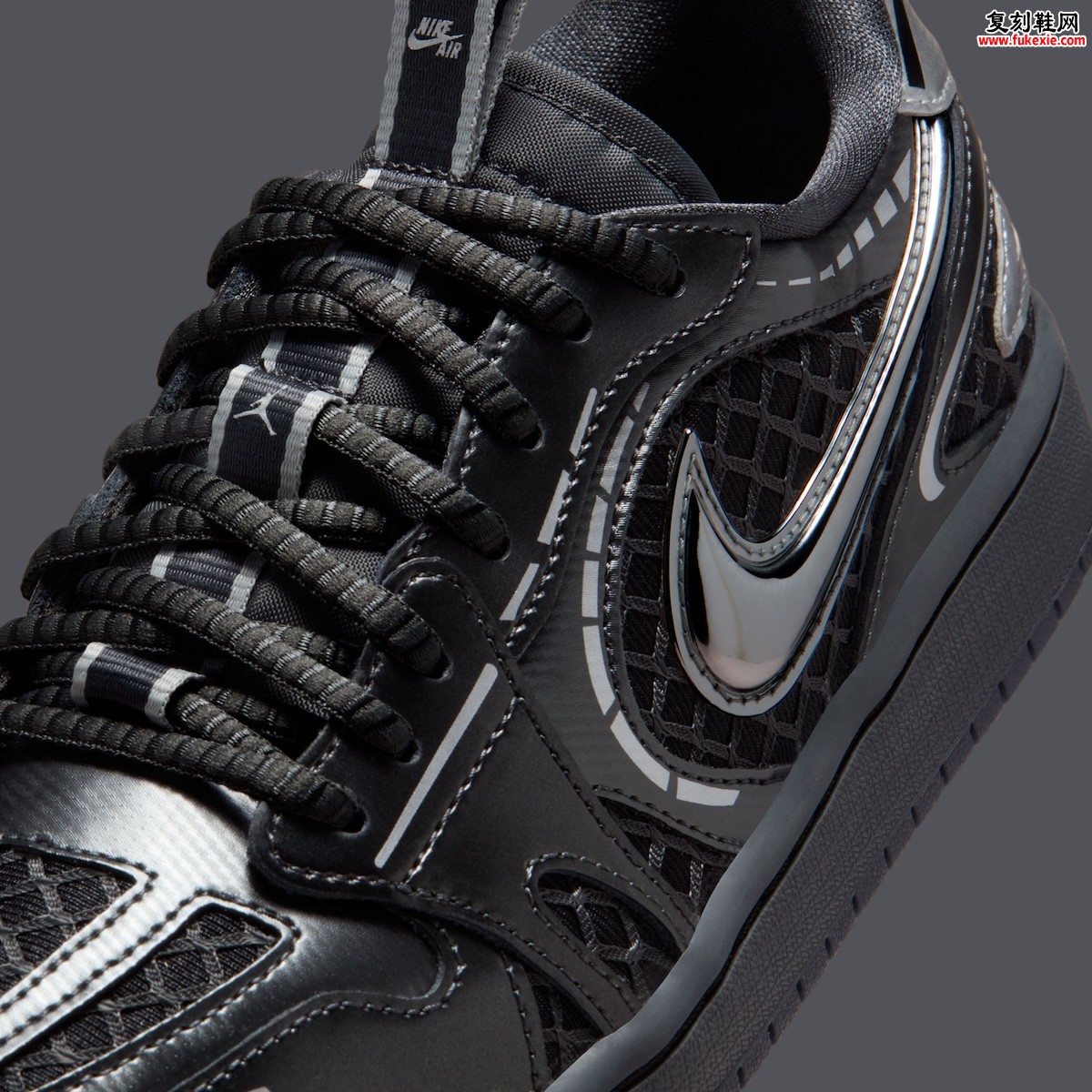 Air Jordan 1 Low Method of Make “Black/Metallic Silver”黑银配色2025震撼来袭