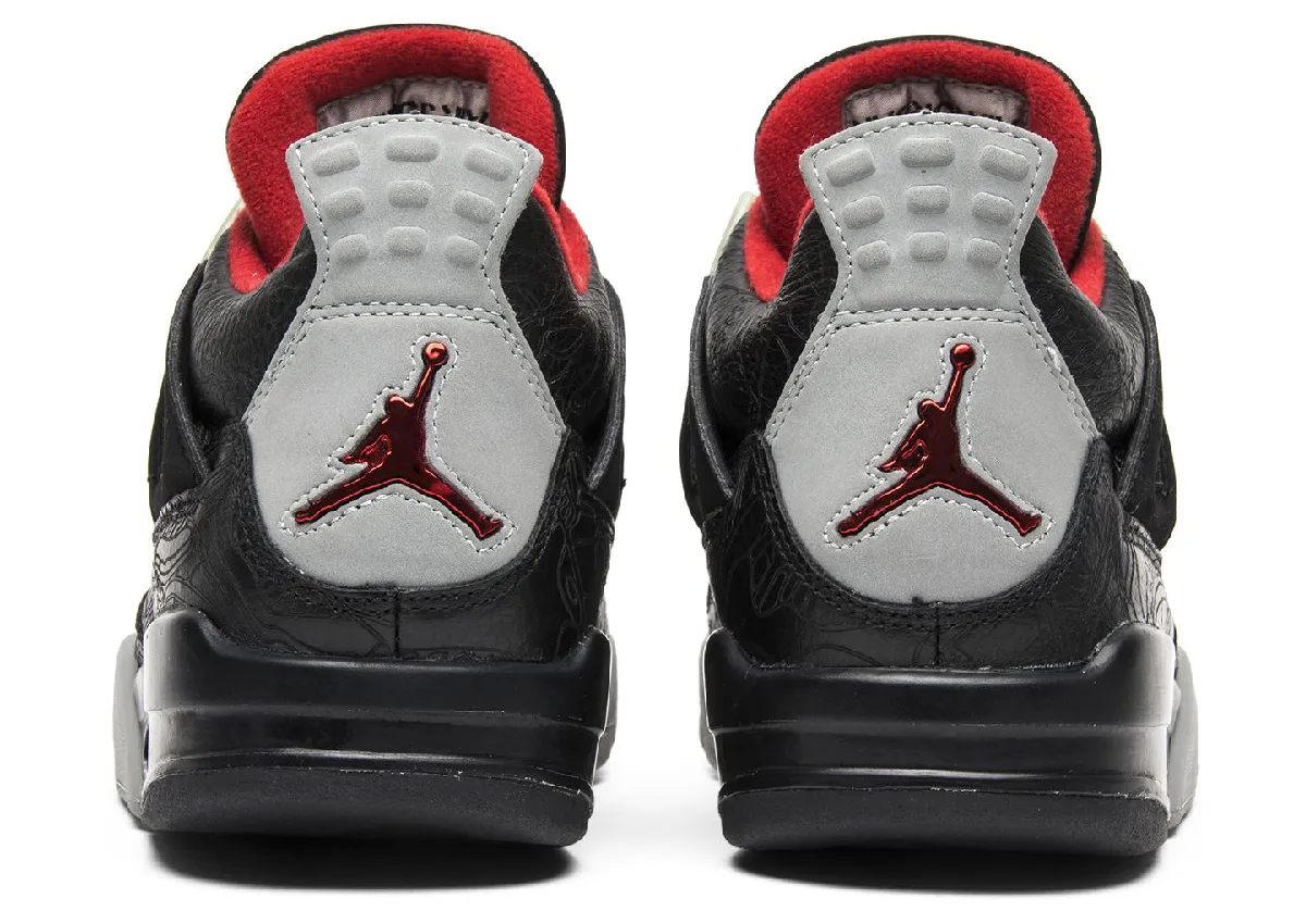 Air Jordan 4 Black Laser全黑奢华皮革搭配烈焰红细节点缀与激光蚀刻 2027年2月首次复刻