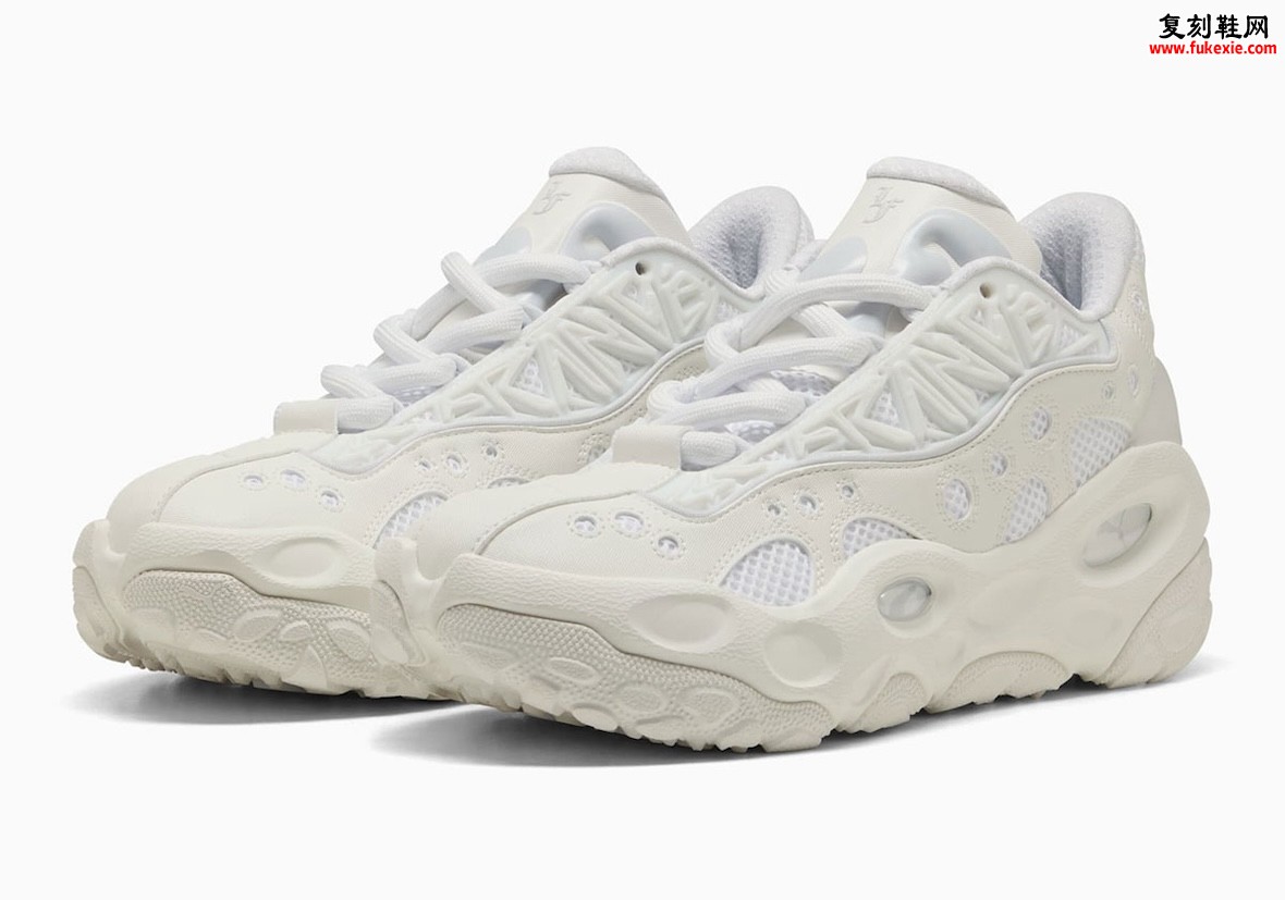 PUMA LaFrancé RNR三白312274-02发售！雕塑笼架+缓震POD重构艺术鞋语
