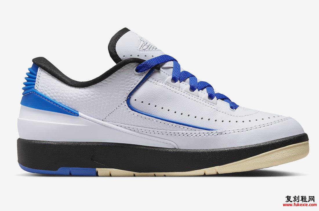 AIR JORDAN 2 LOW “VARSITY ROYAL” 官方照片 货号：DX4401-104