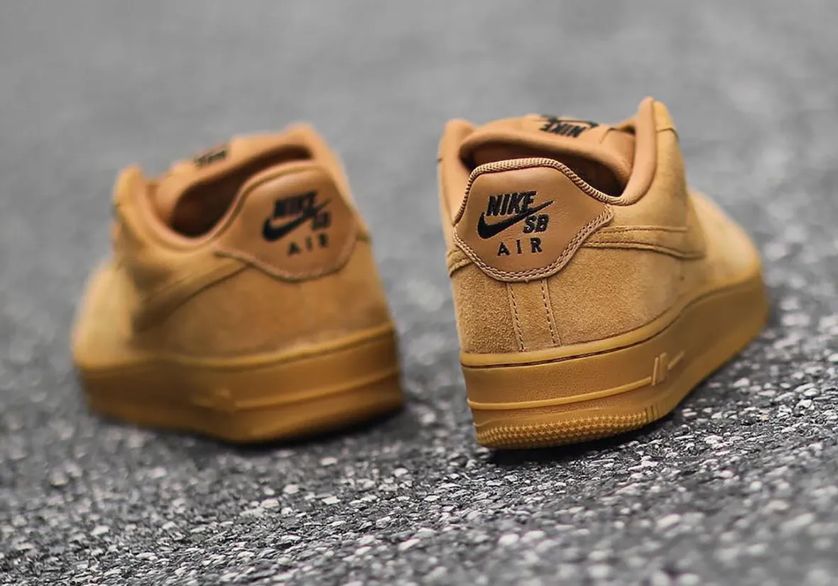 Nike SB Air Force 1 Low Wheat 2026夏季小麦色麂皮生胶外底工装风格滑板鞋