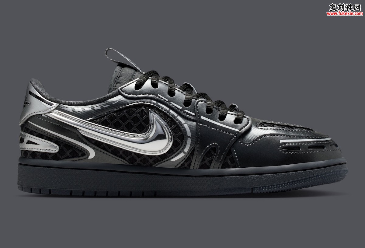 Air Jordan 1 Low Method of Make “Black/Metallic Silver”黑银配色2025震撼来袭