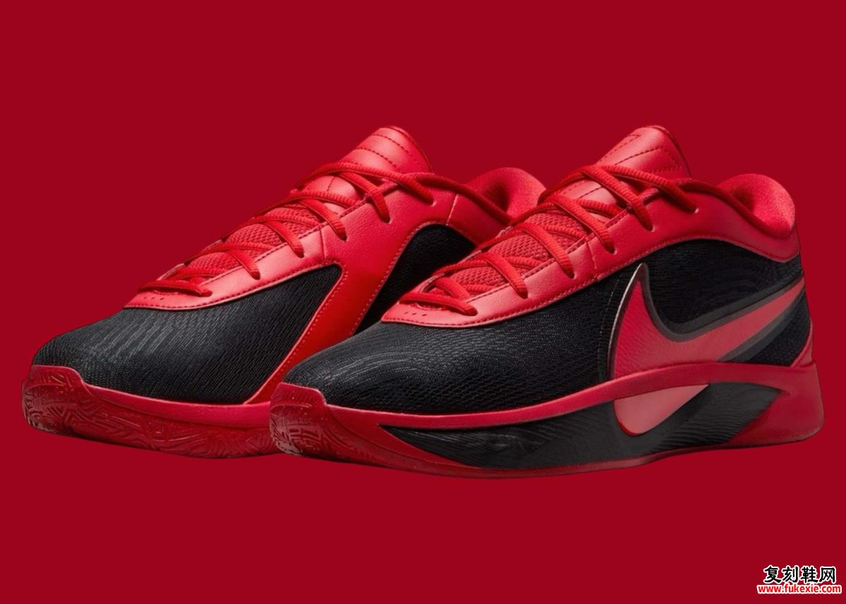 Nike Giannis Freak 6 以“Bred ”配色登场 货号：FJ7792-003