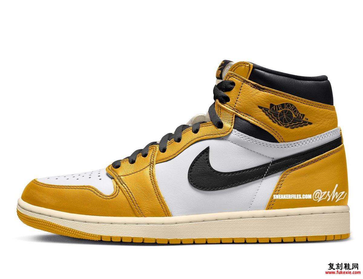 Air Jordan 1 High OG “Yellow Ochre” 将于 2024年1 月 27 日发售 货号：DZ5485-701