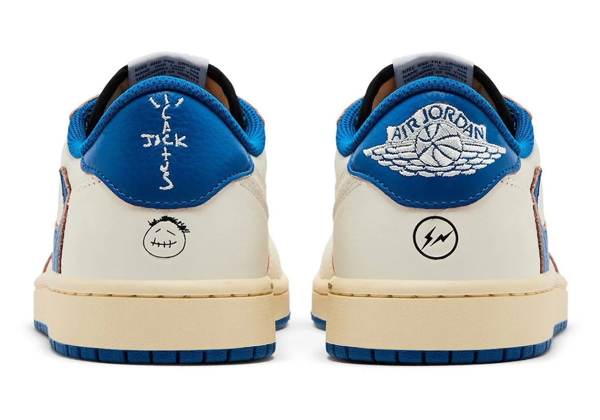 Travis Scott x Fragment x Air Jordan 1 Low OG  军事蓝联名鞋9月20日发售