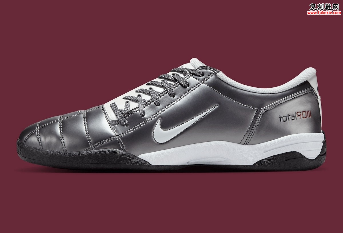 Nike Total 90 III石墨灰HQ2851-001发售！夜光鞋带+薄底科技重释足球街头美学
