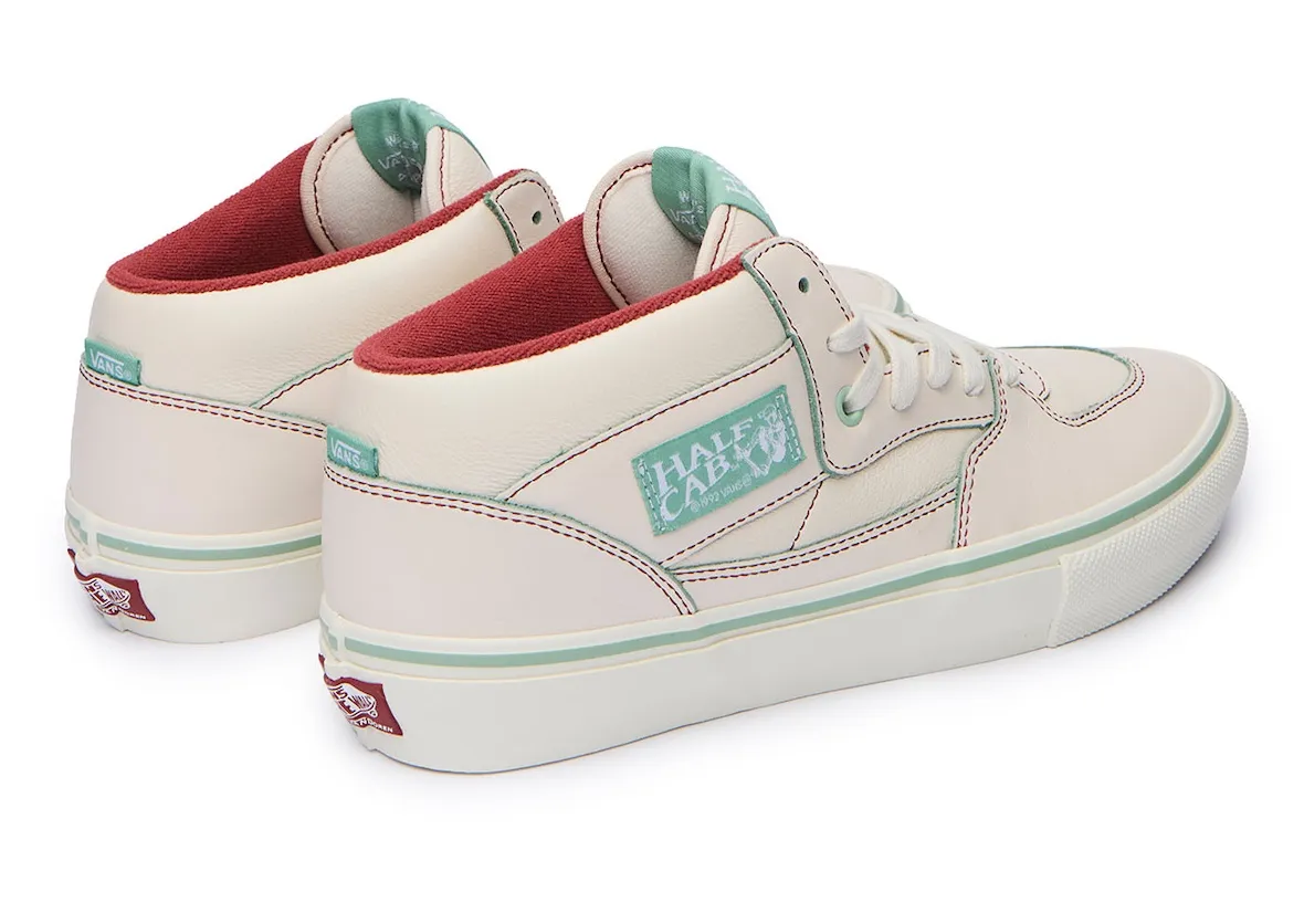 Crenshaw Skate Club x Vans Half Cab双色联名4月11日官网独家发售,黑红绿泛非配色