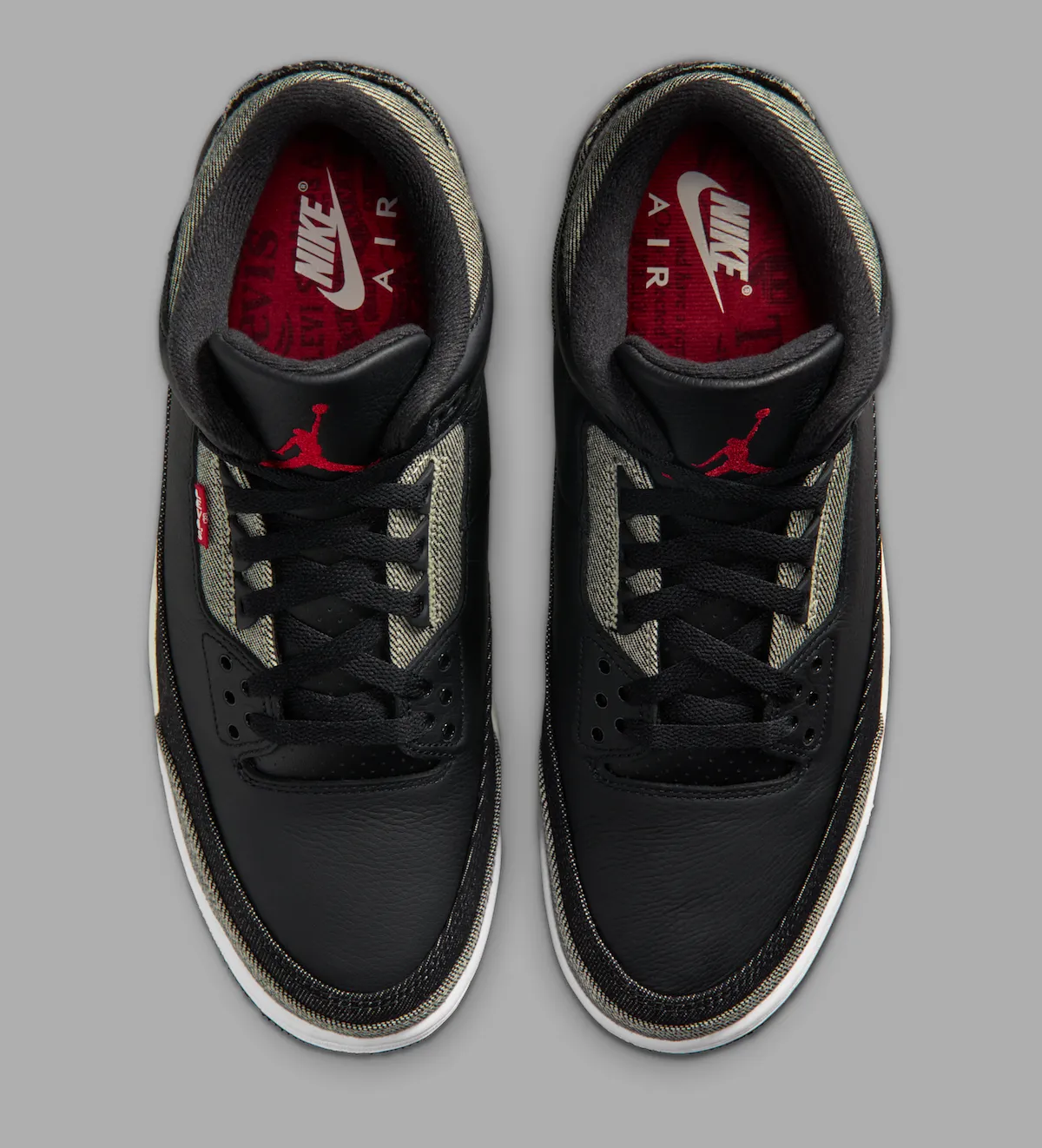 Levi’s x Air Jordan 3 “Black Denim” Levi‘s联名Air Jordan 3 以材质叙事重塑2026春季复古美学