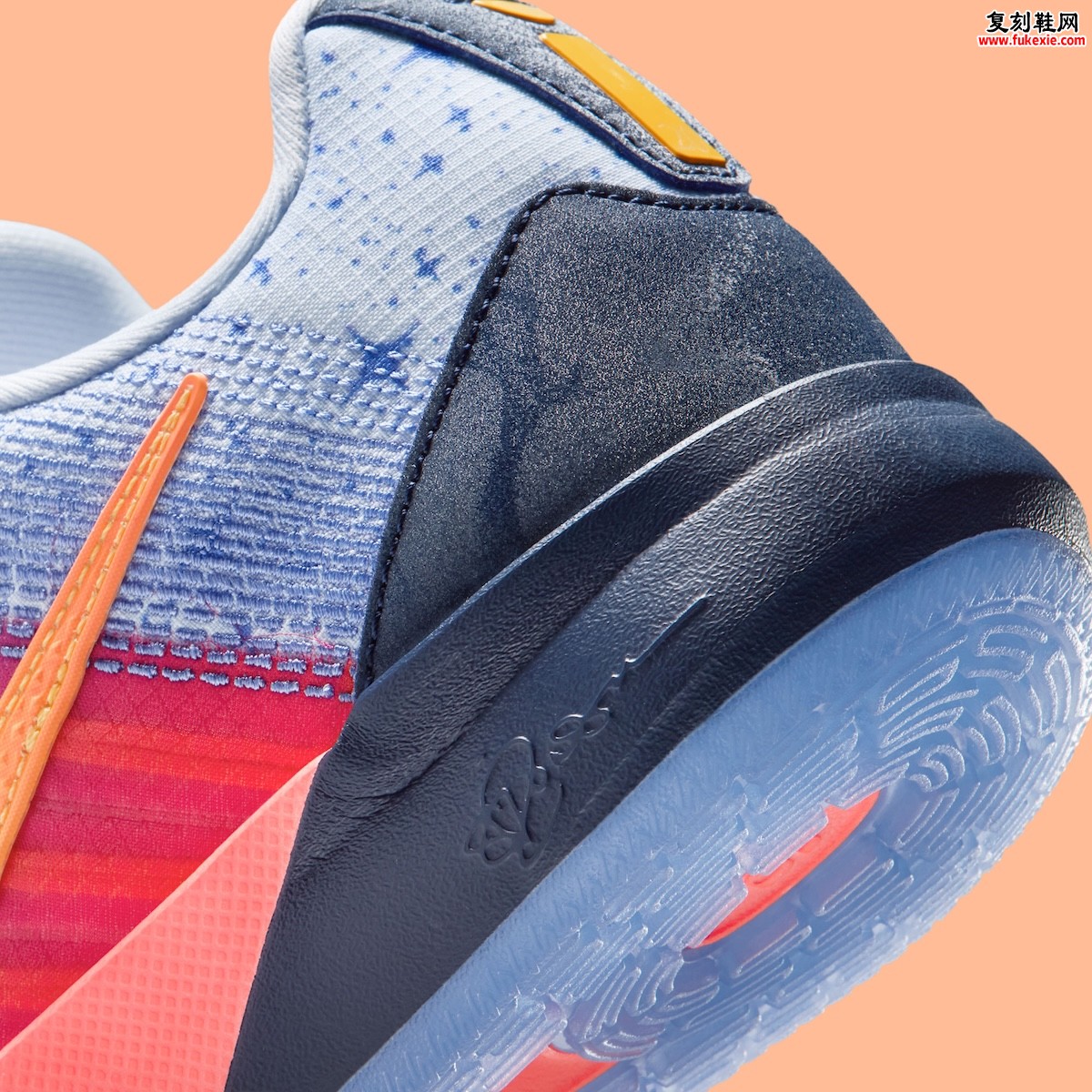 Nike Sabrina 3大童专属配色Welcome to Miami燃情登场，霓虹蓝粉渐变融合南海岸日落美学