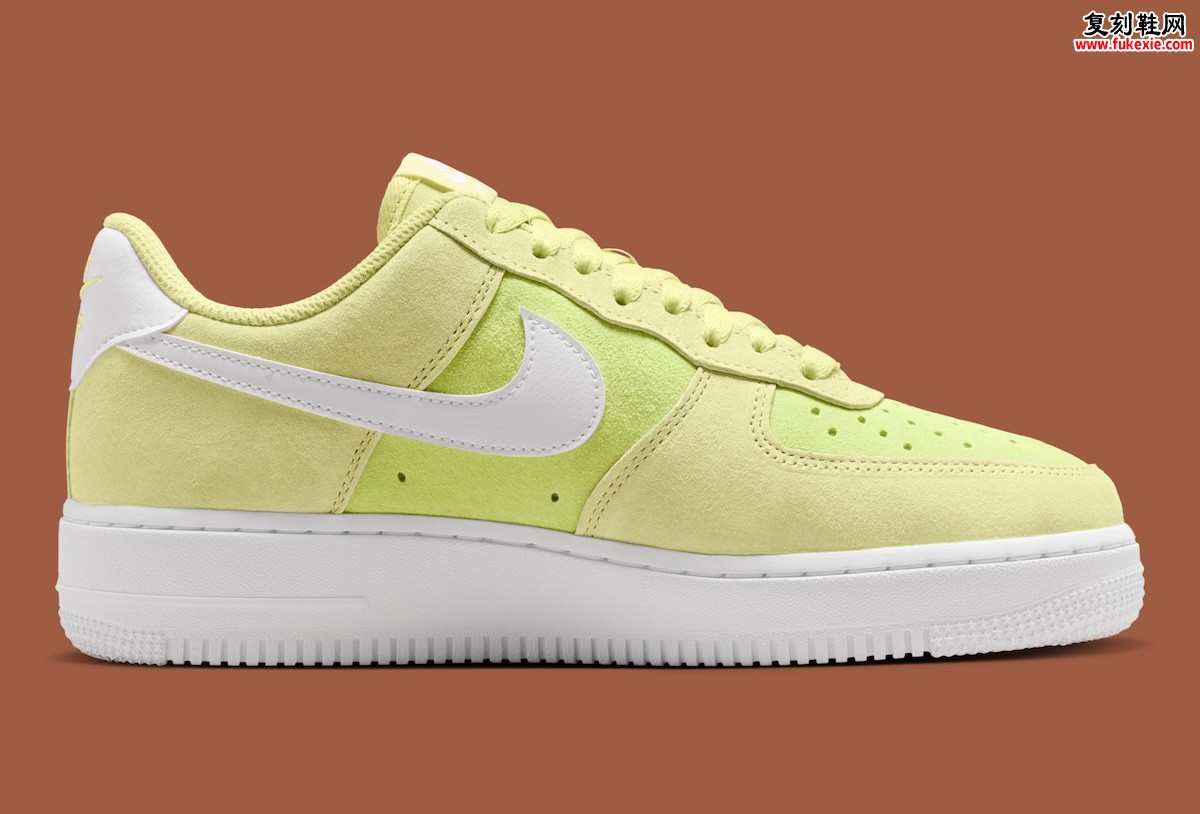 Nike Air Force 1 Low “Fennel/Lime Ice”「茴香青柠」配色 麂皮渐变致敬千禧细节