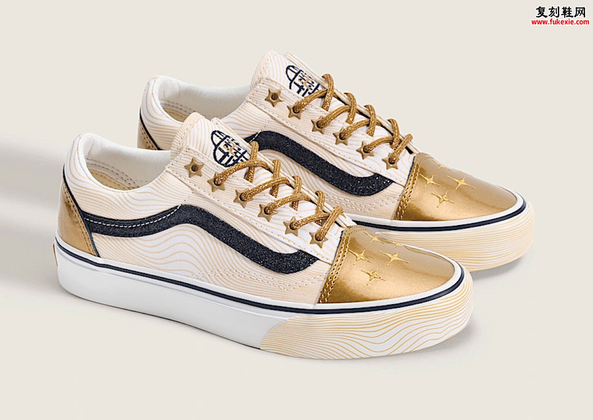 《Golden》闪耀童鞋！Vans Old Skool x K-Pop Demon Hunters 金属金鞋身搭载闪粉侧纹，电影一周年独家献礼缩略图