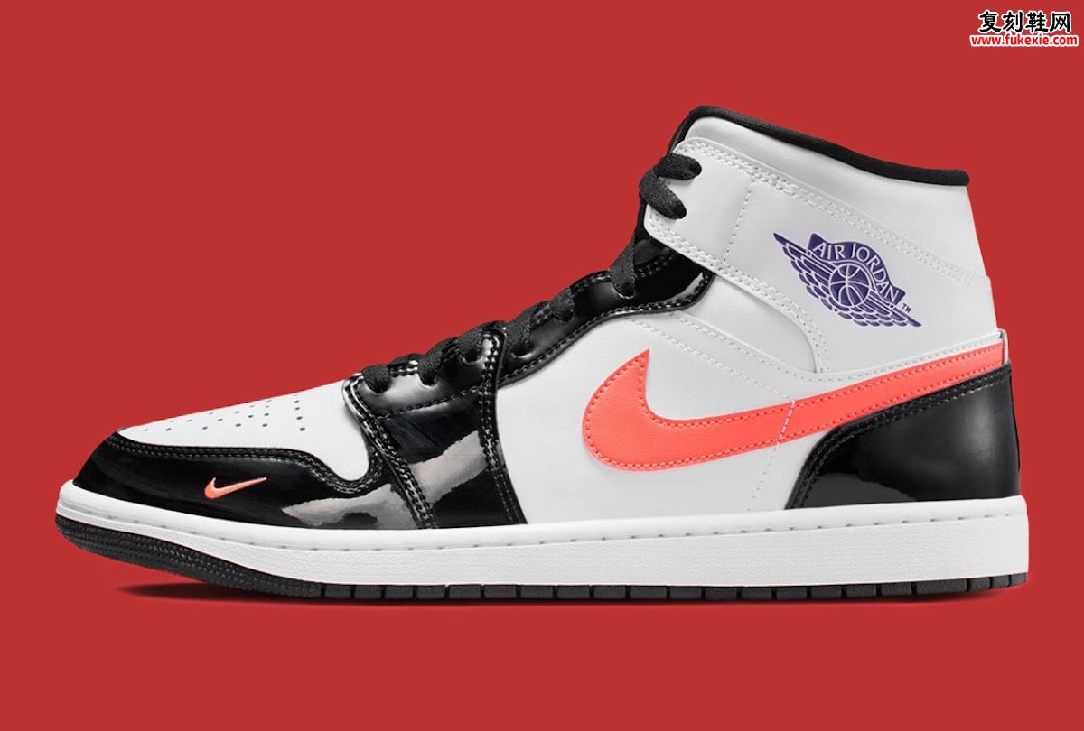 低调的华丽：Air Jordan 1 Mid ‘球场紫/亮芒果’ 以漆皮质感与精妙撞色诠释2026年初新美学