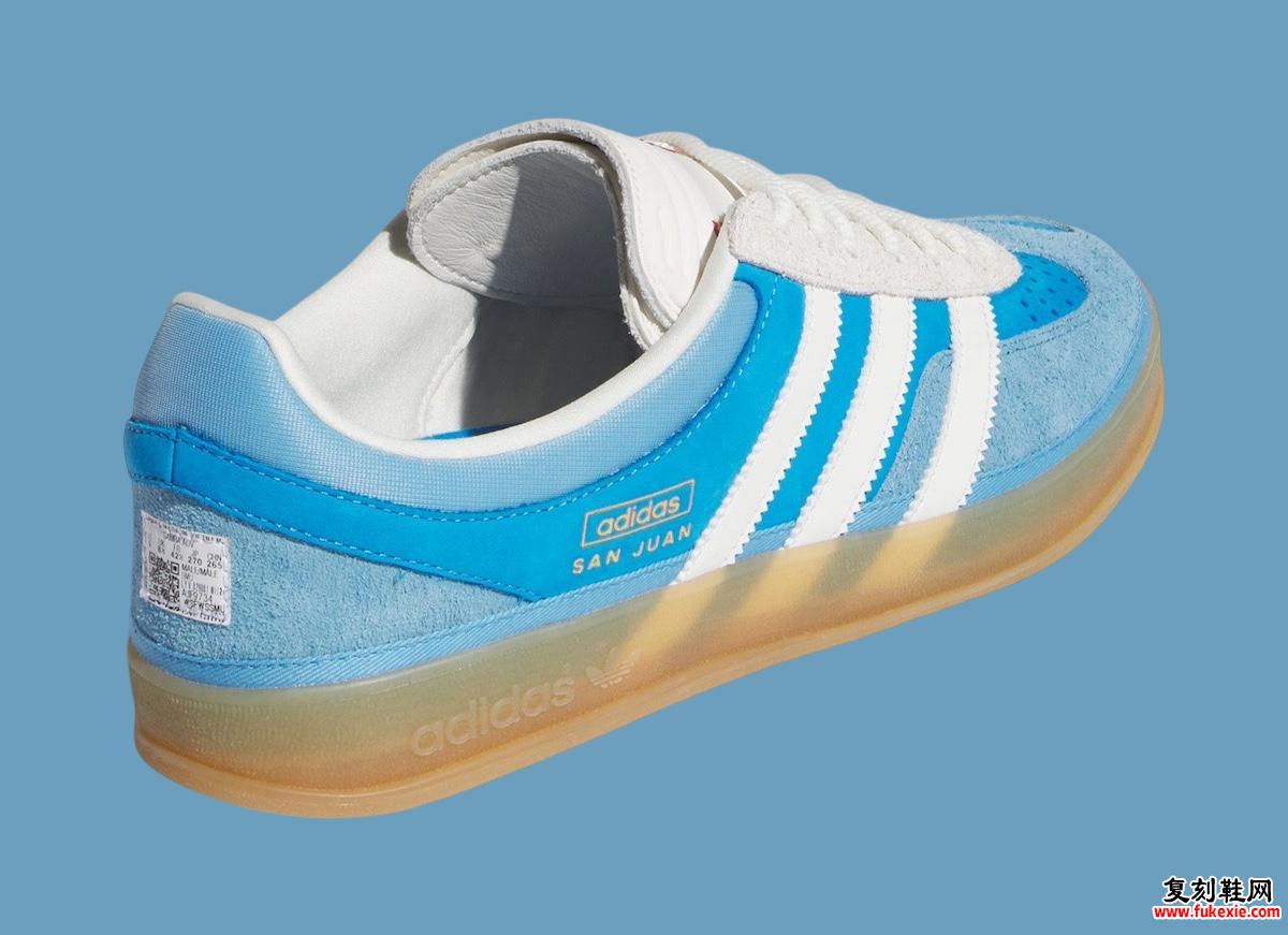 BAD BUNNY X ADIDAS GAZELLE INDOOR “SAN JUAN”（2024 年 6 月）货号：IF9734