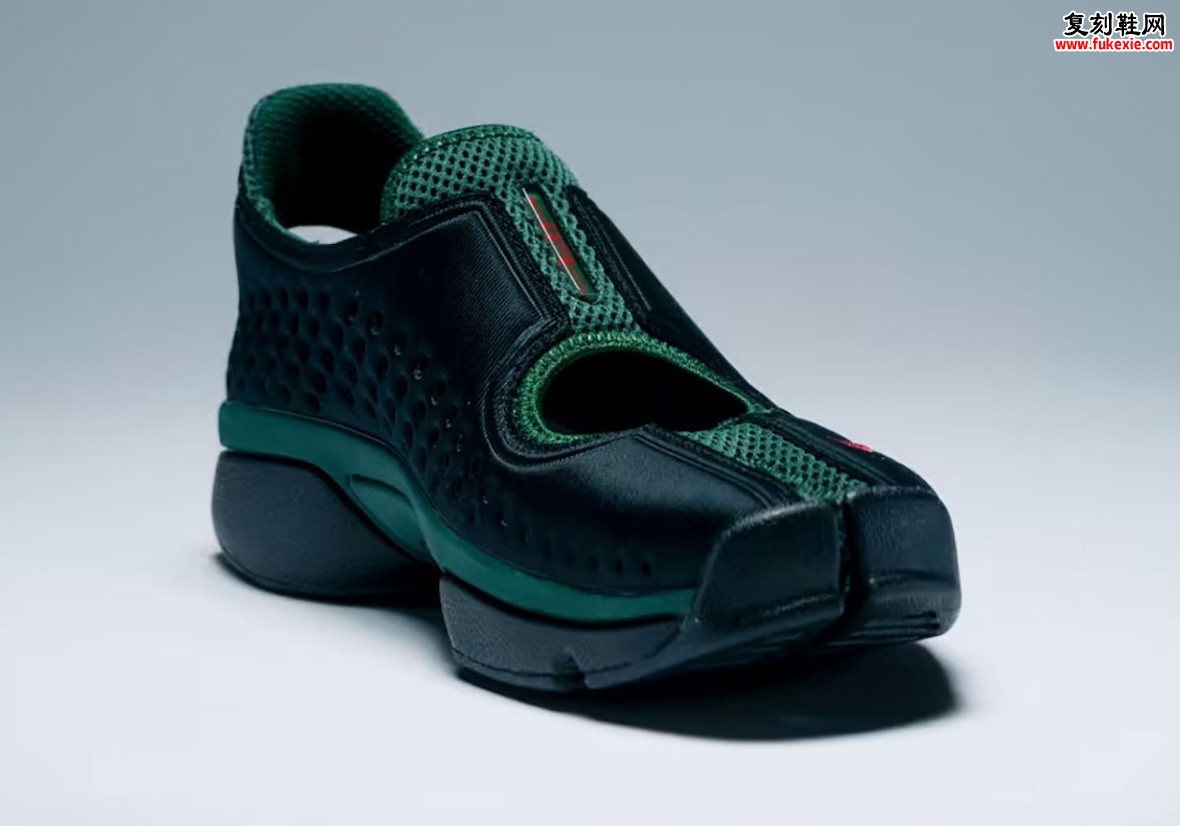 经典回归 Nike Air Rift 2 Kenya 分趾复古跑鞋 SNKRS Verified 即将复刻 黑绿火焰红配色