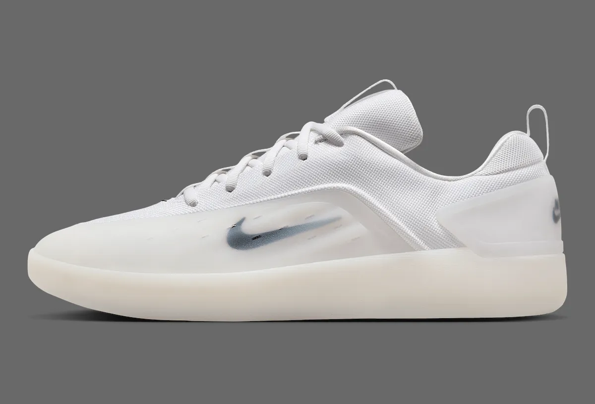 Nike SB Nyjah 4白武士FQ1273-100发售！蜂窝外底+TPU后跟锁定滑板革命
