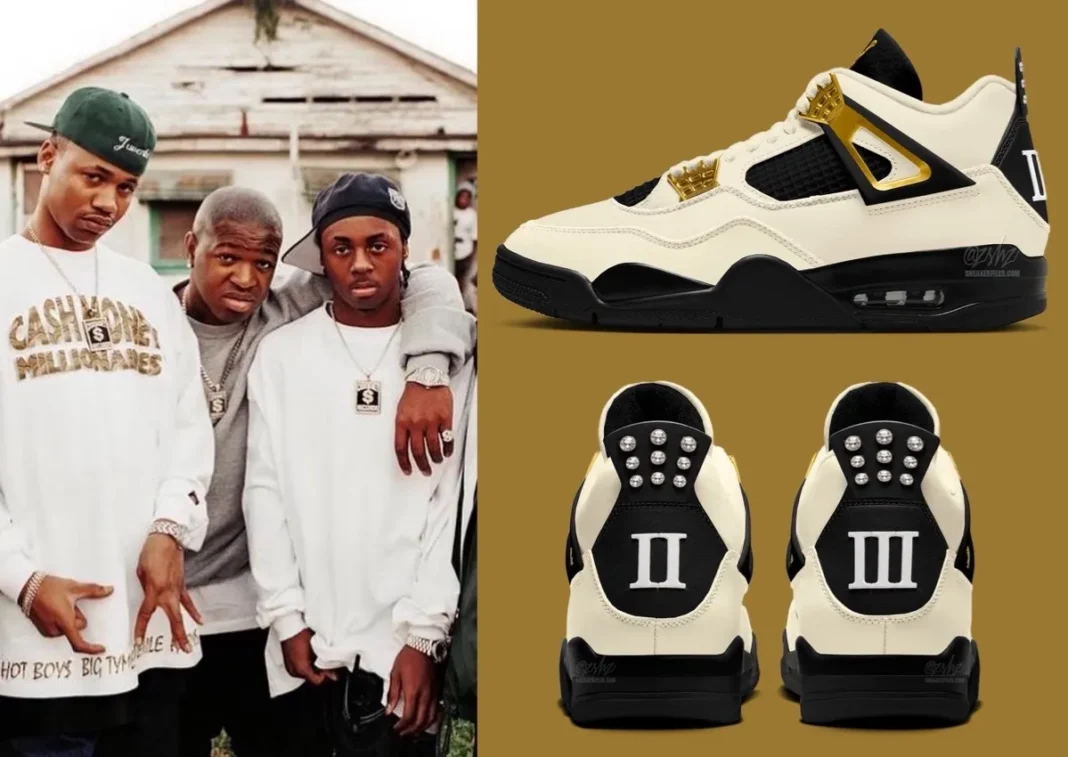 Air Jordan 4 “Musik” 致敬九十年代嘻哈黄金年代,卡其鞋面融合黑色细节与金色元素