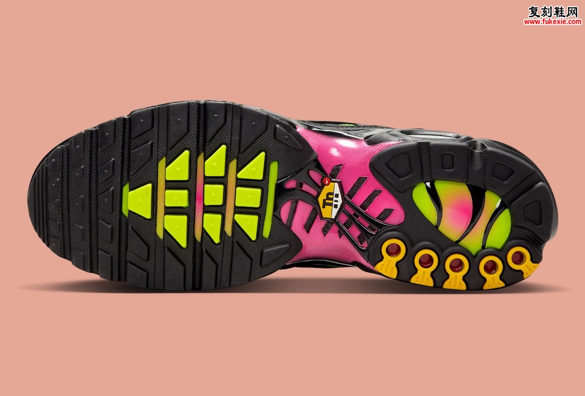 Nike Air Max Plus  “Hyper Pink/Volt” 霓虹粉黄渐变配色2025年秋季发售