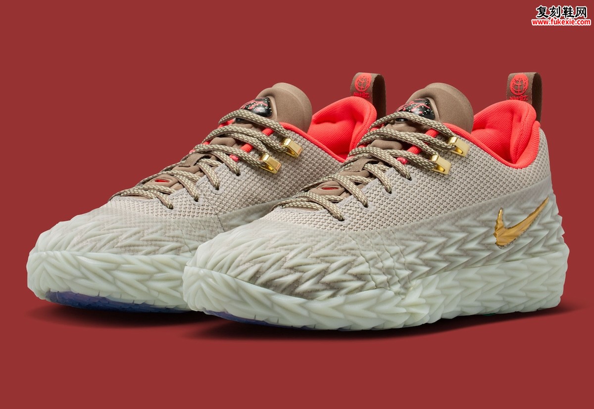 Nike ST Charge「College Grey」融合街头篮球构造与金属金色缩略图