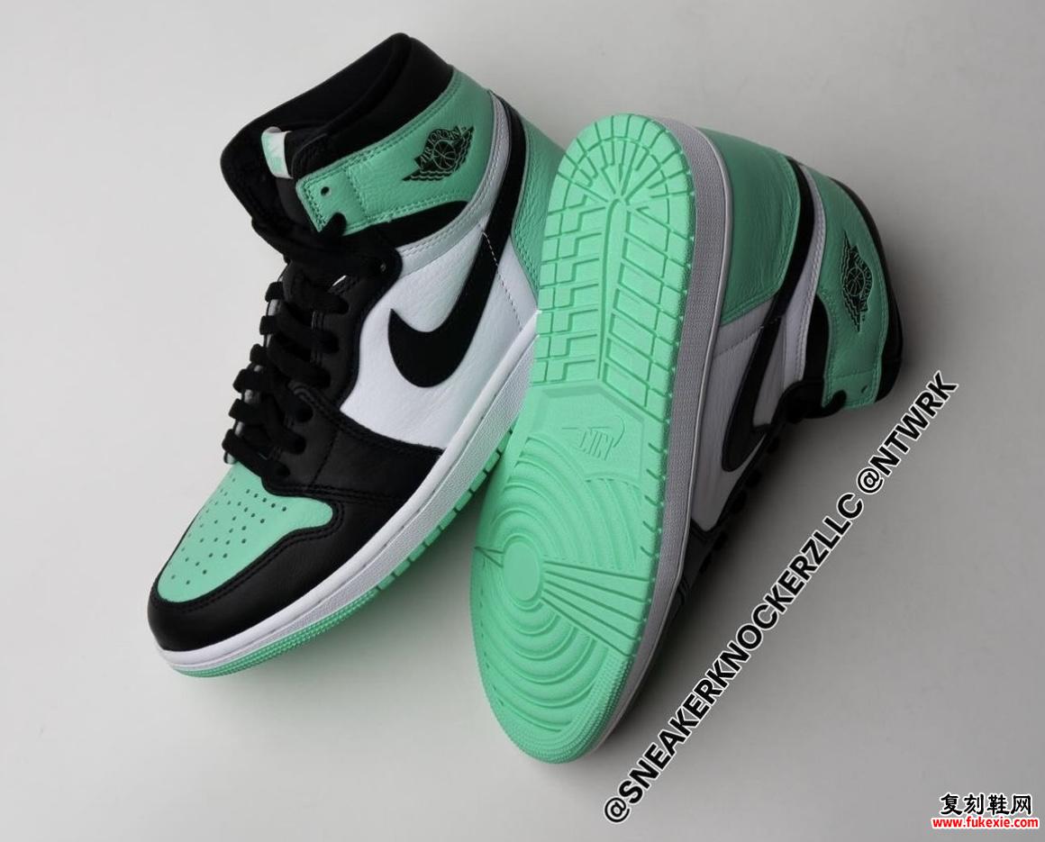 AIR JORDAN 1 HIGH OG“GREEN GLOW”发布于2024年5月 货号：DZ5485-130