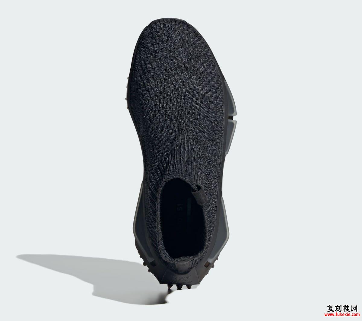 ADIDAS NMD S1 2023 年秋季“CORE BLACK”袜子鞋 货号：ID4265