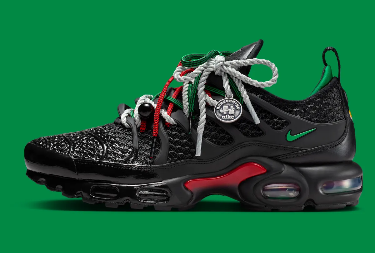 Homecoming x Nike Air Max Plus双色联名2026年4月拉各斯首发，泛非配色与橙渐变