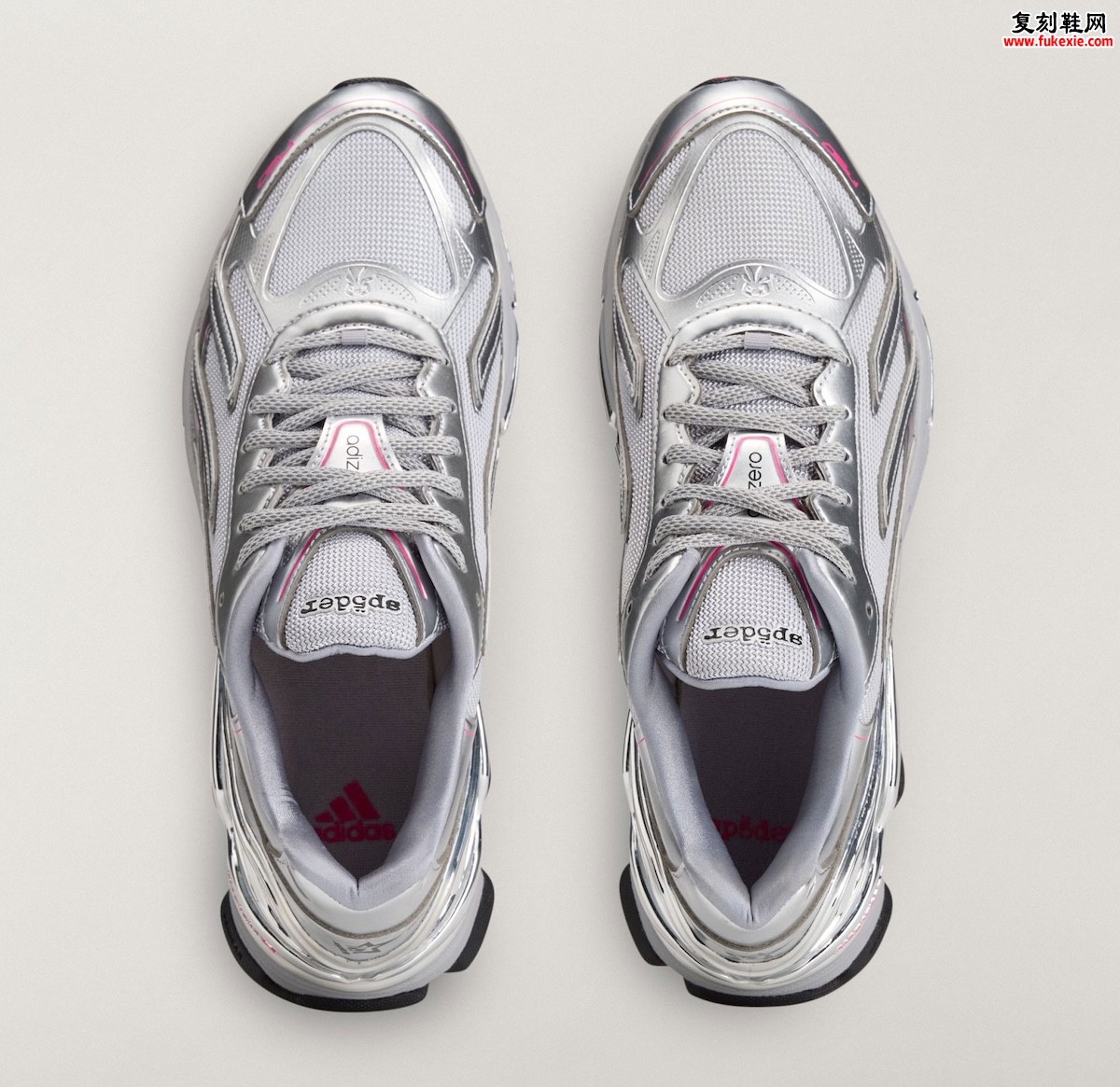SP5DER x adidas F50 Formotion“Silver Metallic”联名复古跑鞋2026年6月发售 Formotion X三单元缓震系统插图3 SP5DER x adidas F50 Formotion“Silver Metallic”联名复古跑鞋2026年6月发售 Formotion X三单元缓震系统