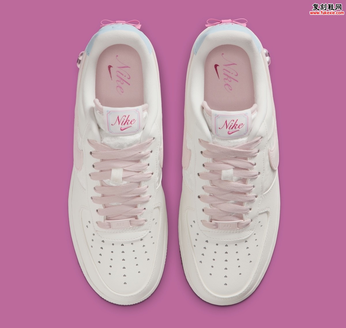 耐克2026情人节Air Force 1 Low低调登场:以心形细节与柔和材质诠释内敛的节日浪漫